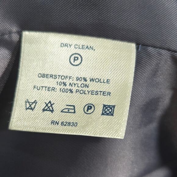 Lands’ End Women’s 16 Blue Paisley Jacquard Dress Jacket Long Sleeve Blazer - Picture 4 of 6